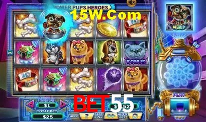 Interface moderna da plataforma bet55