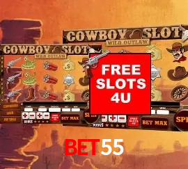 Slots com jackpots e giros grátis na bet55